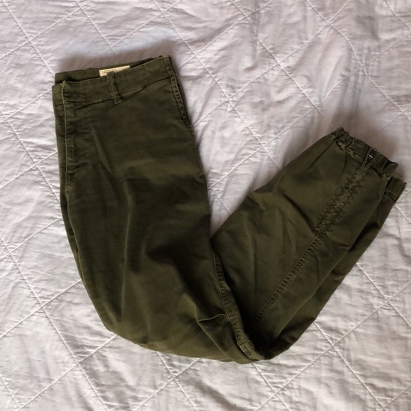 Nili Lotan navy green jean joggers - Picture 6 of 8
